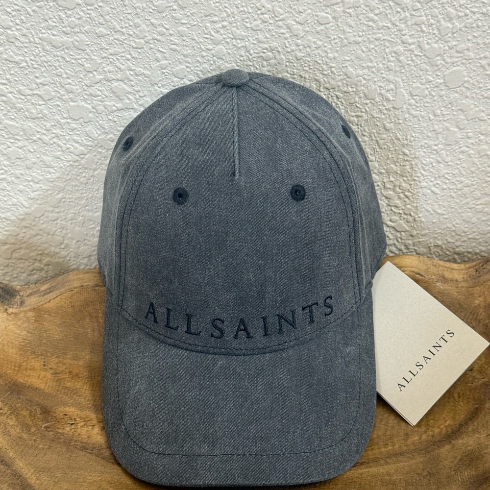 All Saints Charcoal Baseball Cap